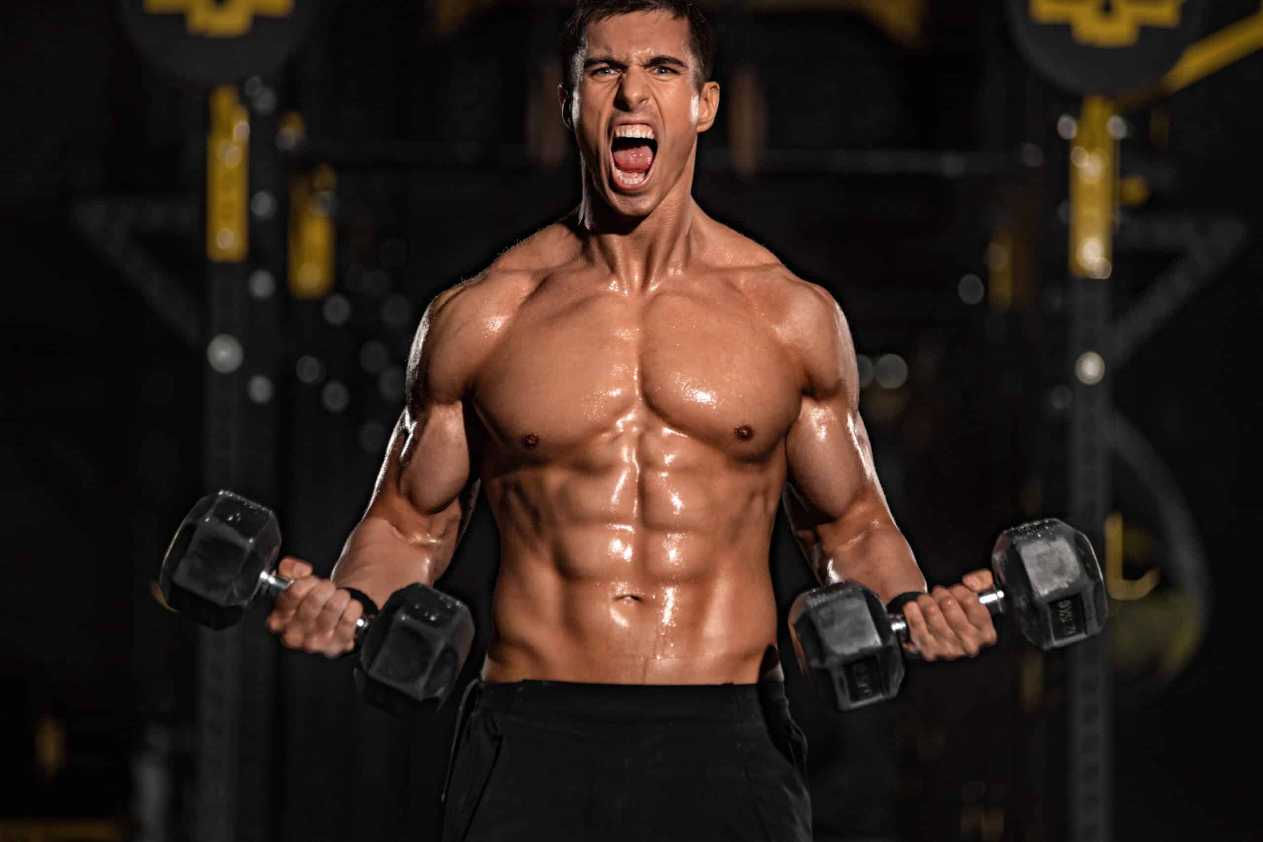 homem motivado no treino