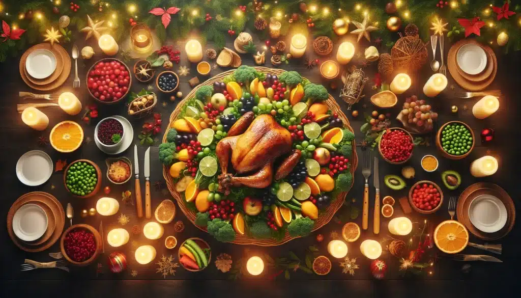 mesa de natal não engordar no fim de ano com moderação