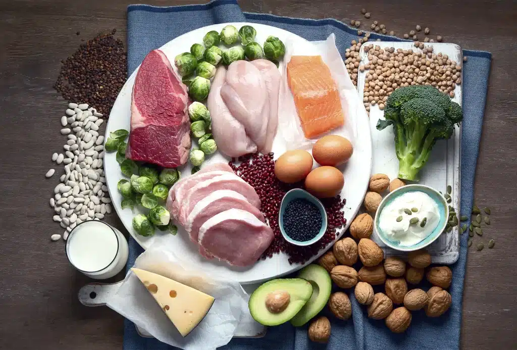 alimentos da dieta de um atleta