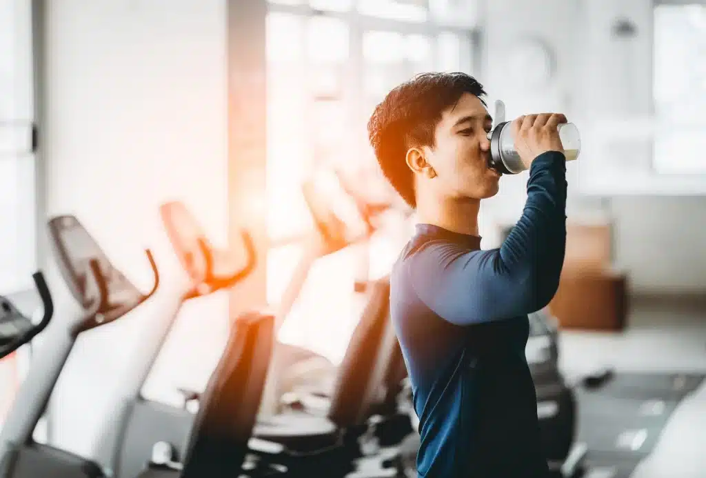 proteina em pó academia