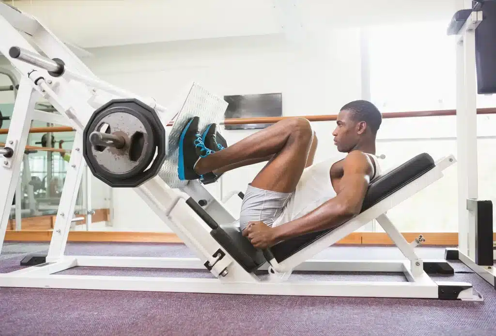 leg press incorreto peso na ponta dos pés