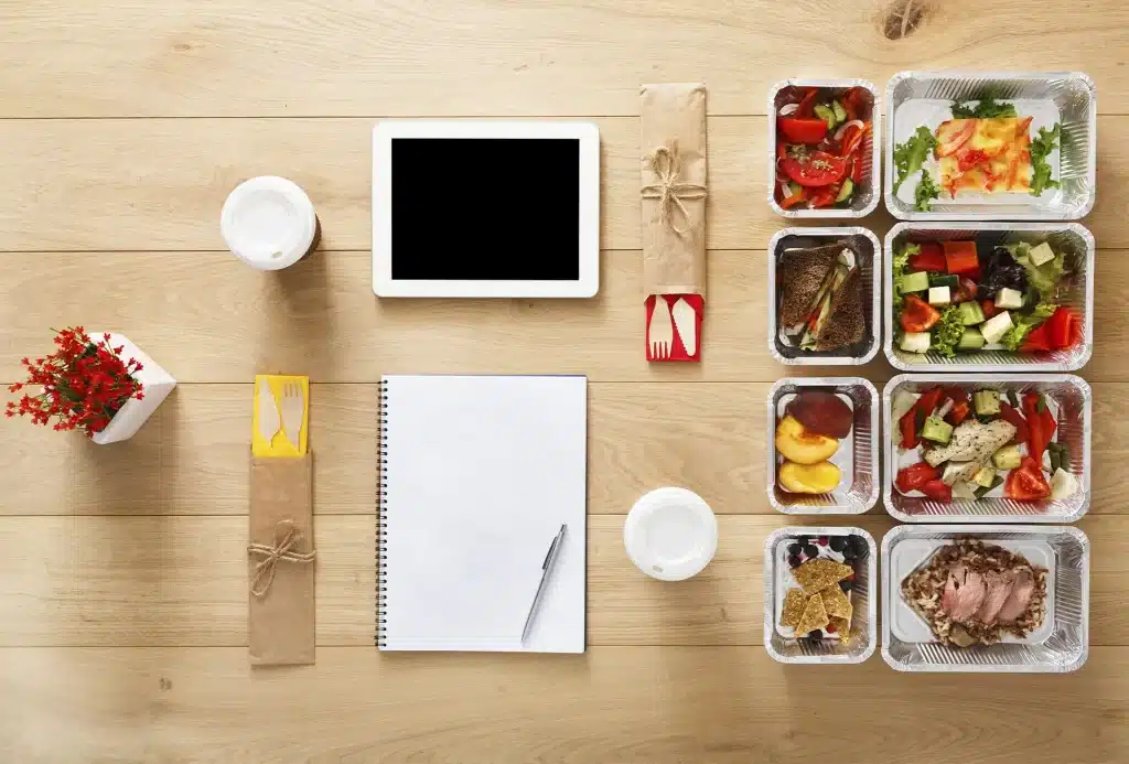 organização dieta marmitas planilha calendario