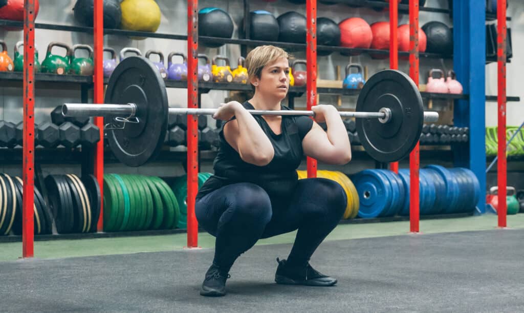 clean crossfit front squat
