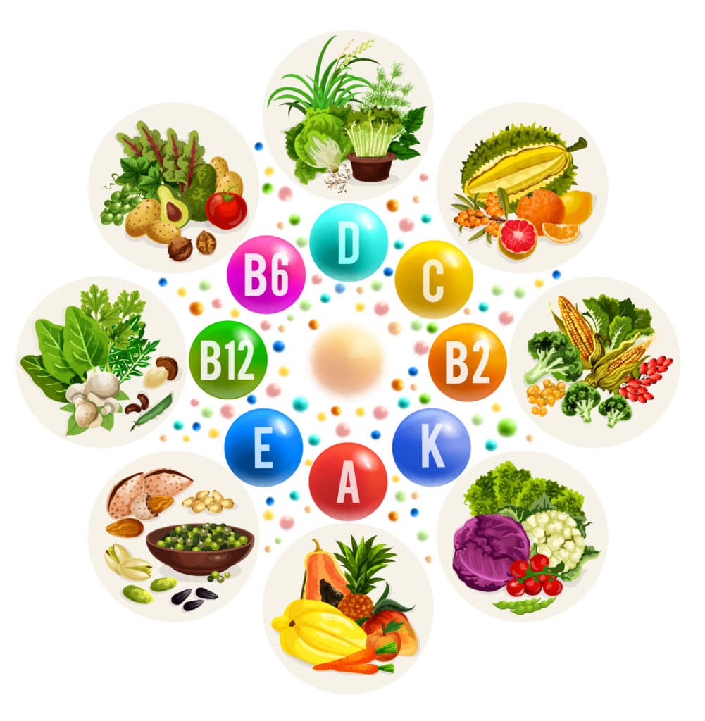 vitaminas vitamina alimentos dieta