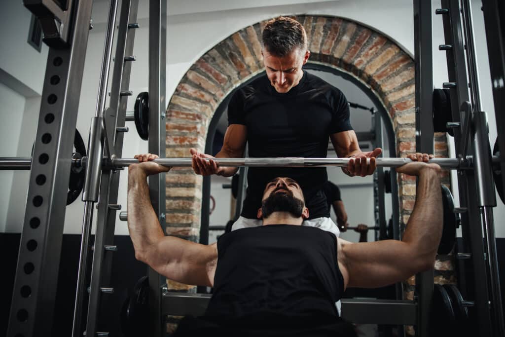 supino em dupla musculação em dupla