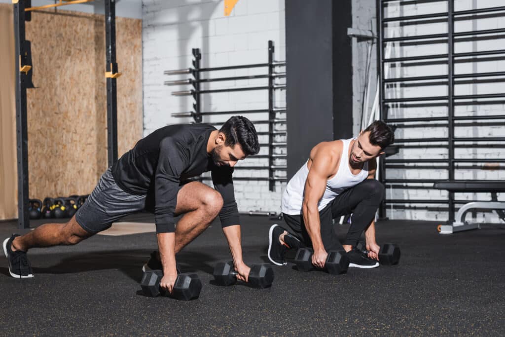 musculação em dupla