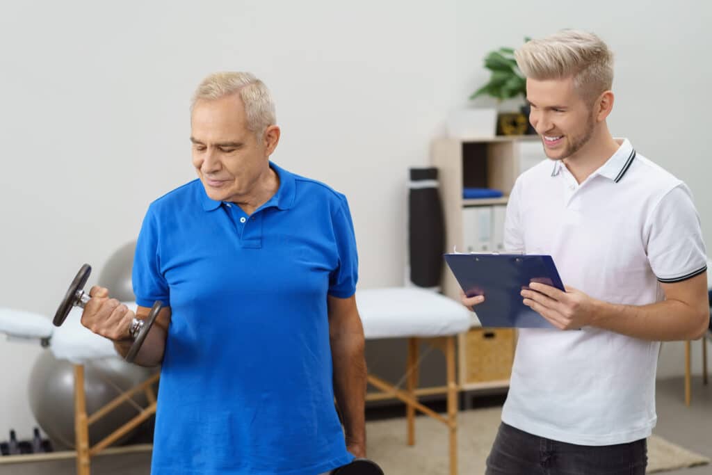 treino força reabilitação avc senhor e personal trainer